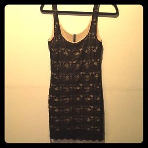 Black and Tan Lacey dress